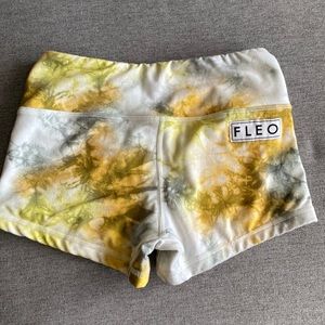 Fleo tie dye workout shorts